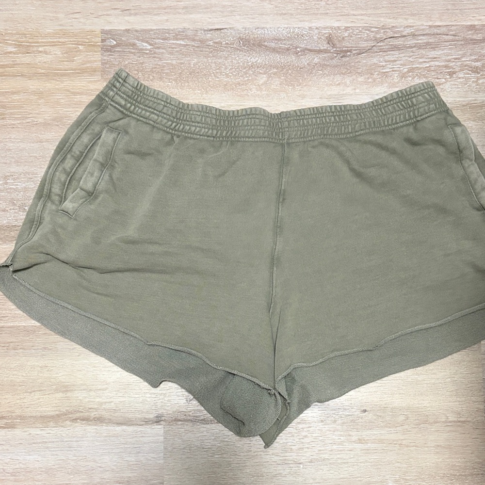 Aerie Olive Sweat Shorts